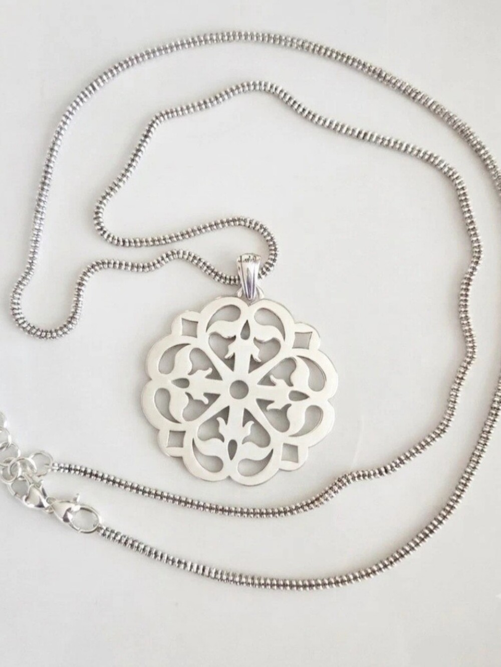 Brighton Ferrara Convertible Pendant Necklace JL4570 Silver MSRP $88 NWT